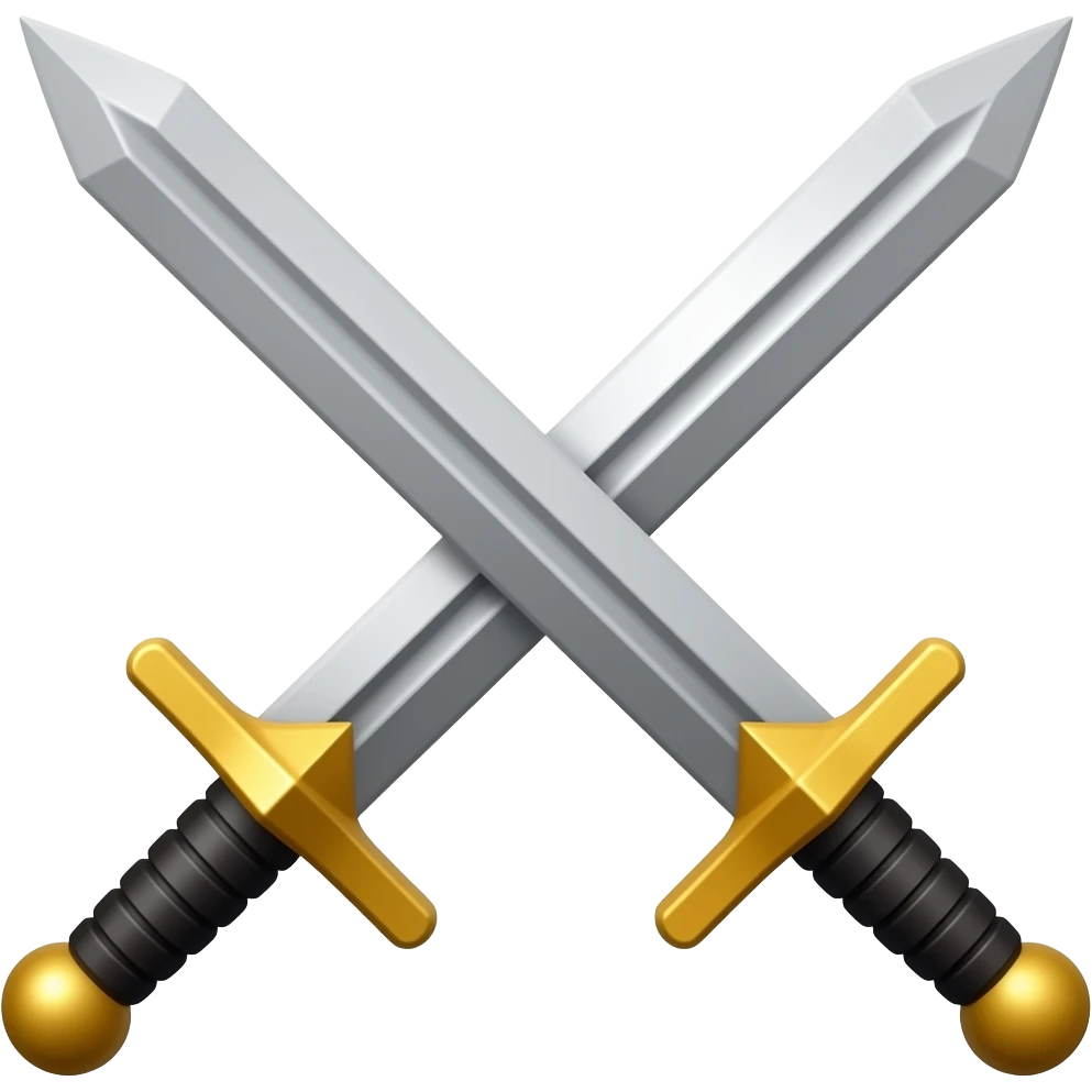 Double tip sword emoji