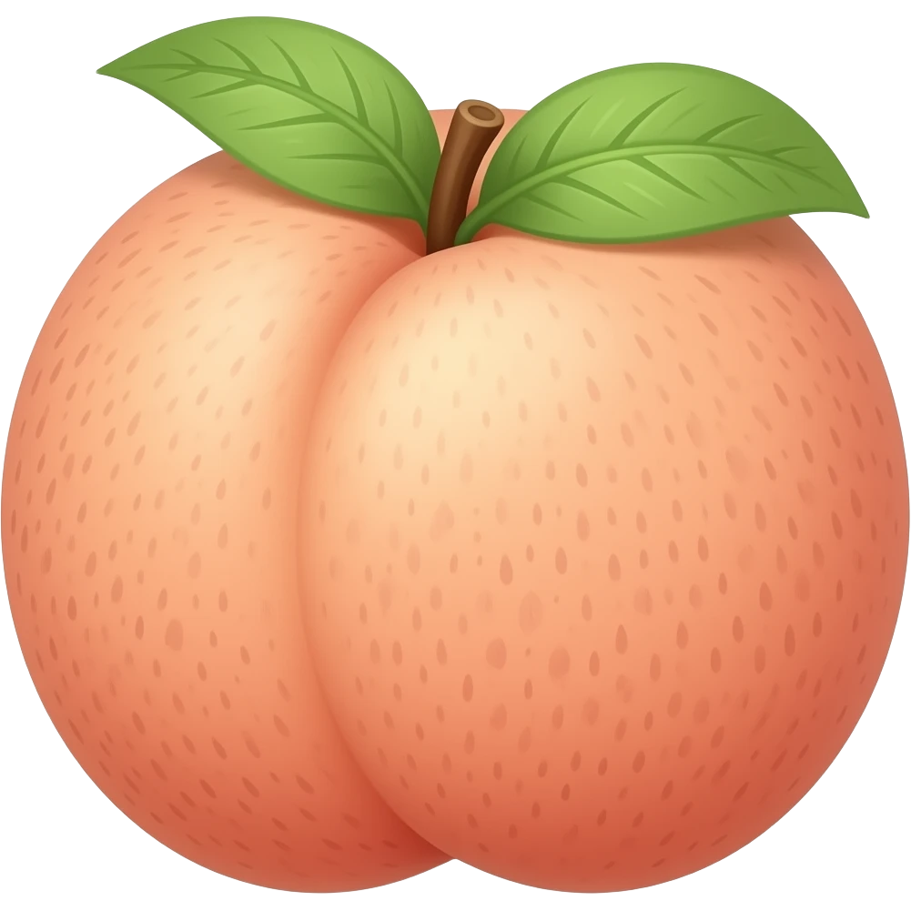 Make a peach with a anus emoji