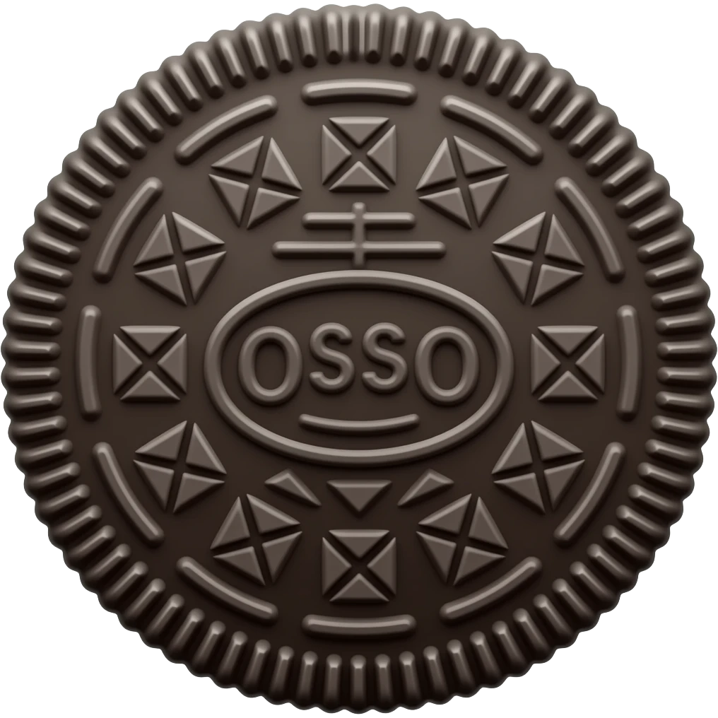 Oreo bisket Make it in emoji for text emoji