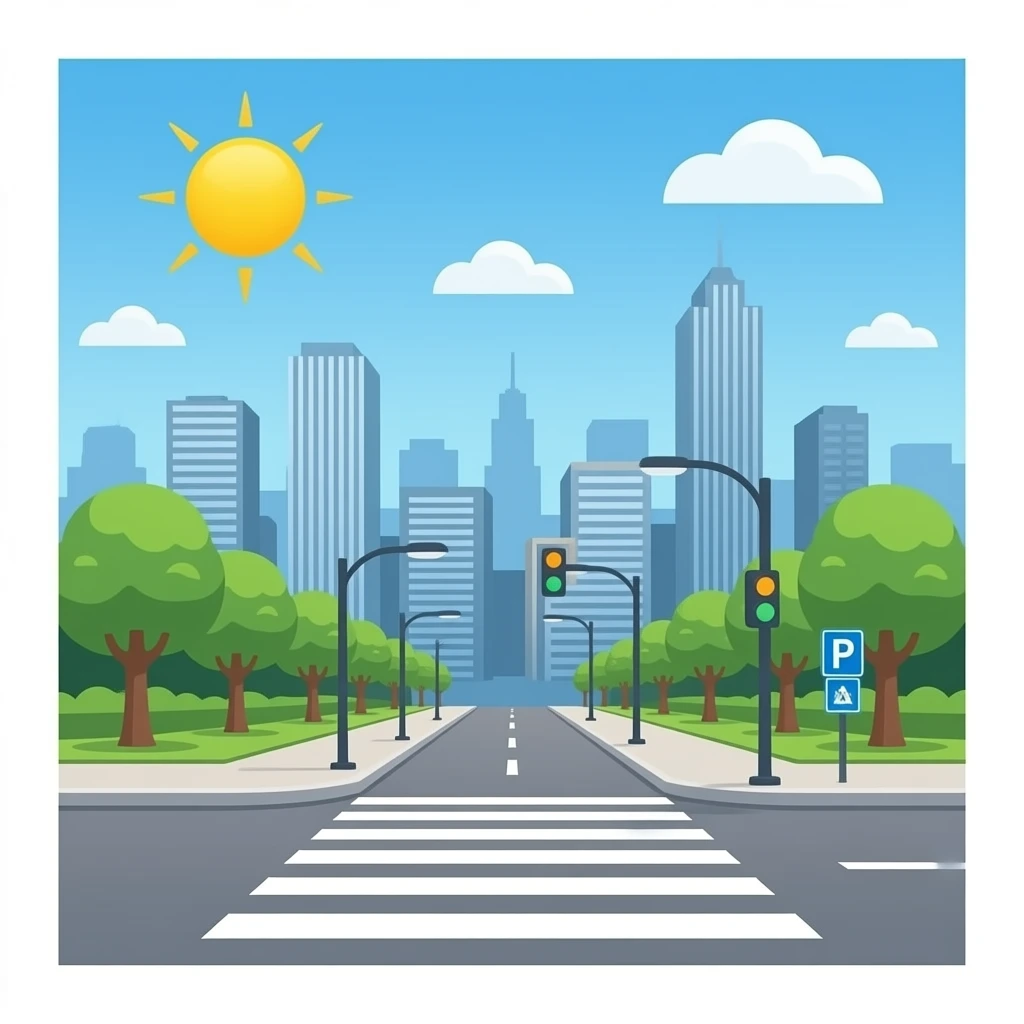 Zebra corsswalk emoji