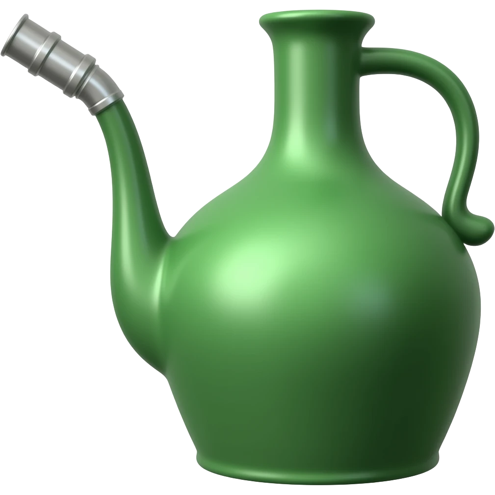 green old jug with long pipe emoji
