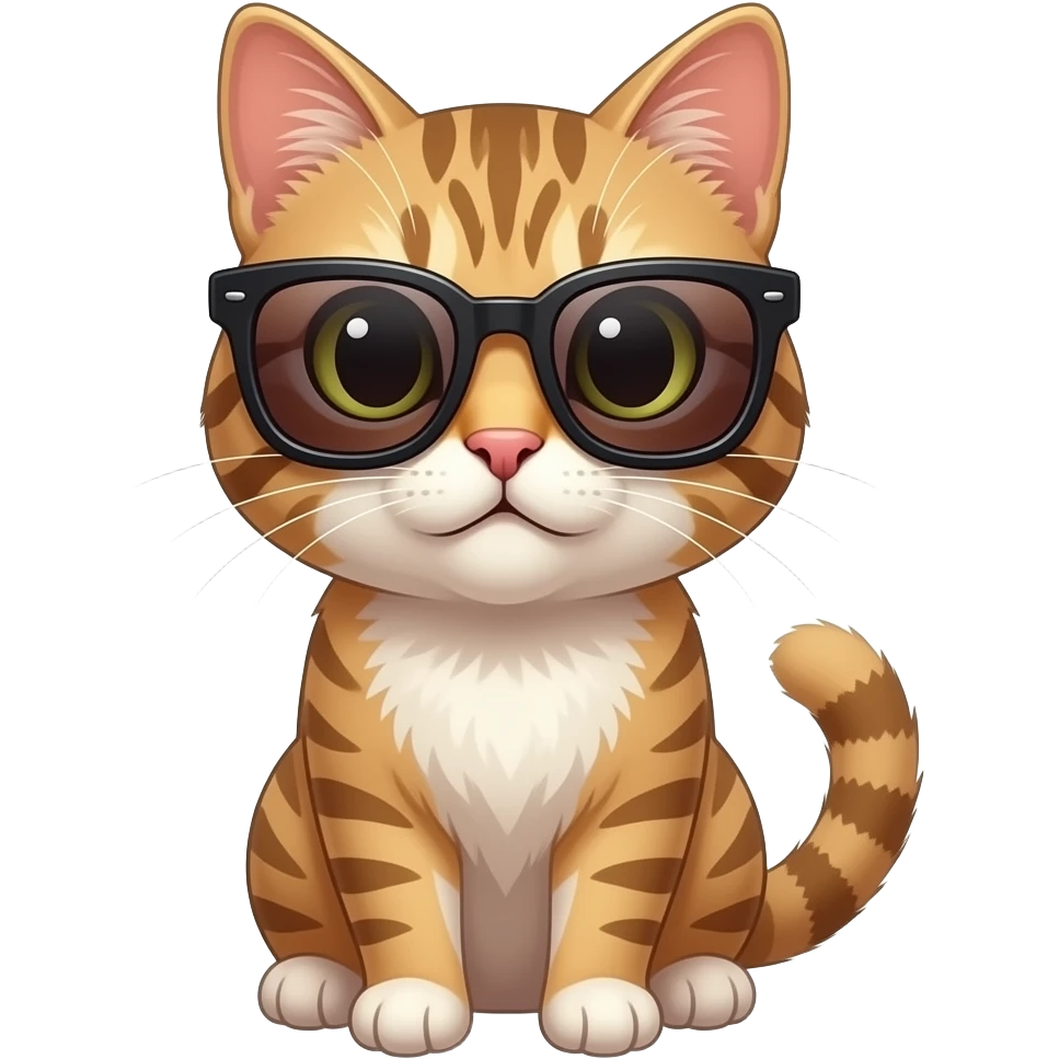 Cat wearing sunglasses emoji