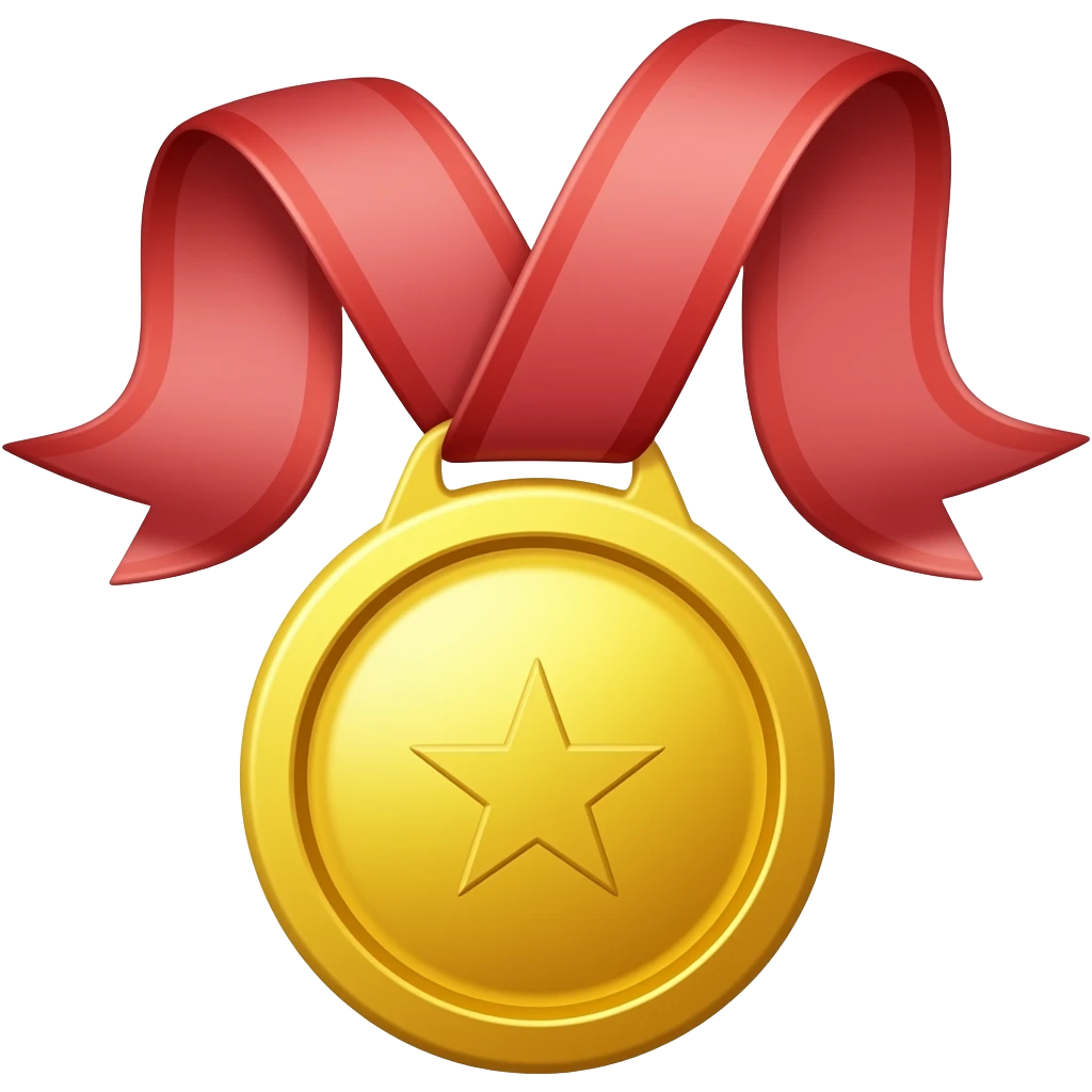 red award medal emoji