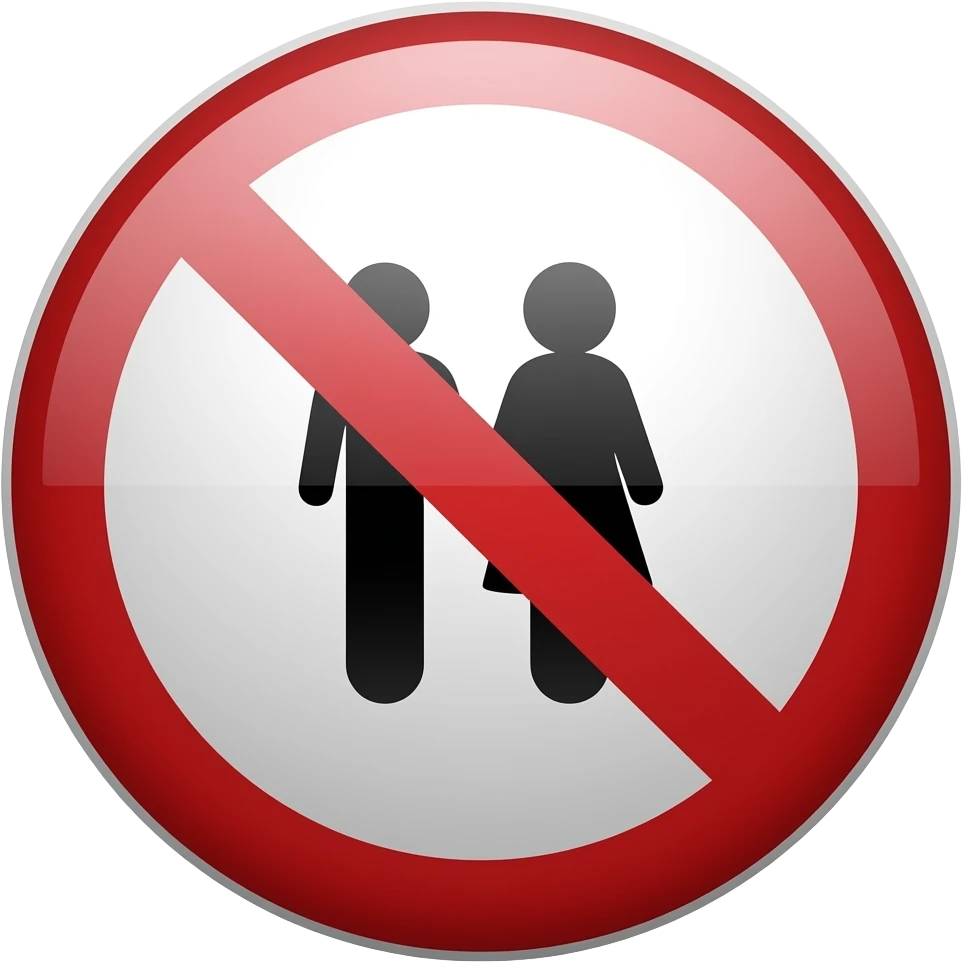 No kids emoji