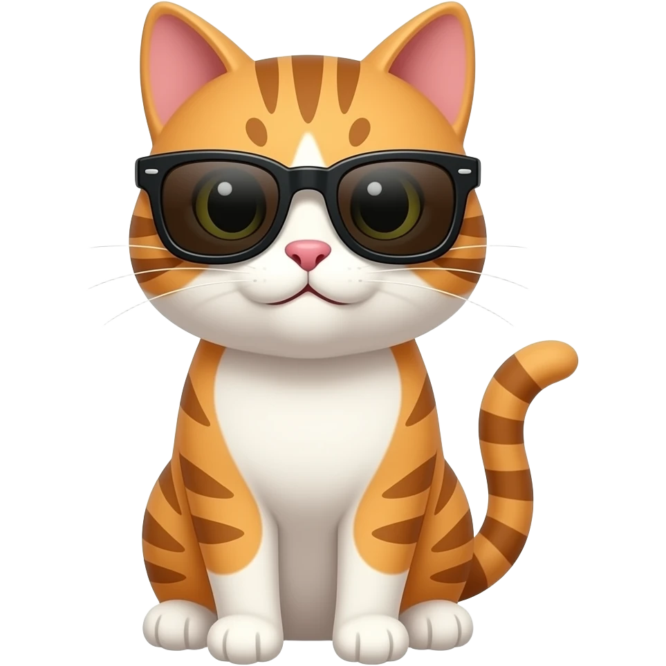 Cat wearing sunglasses emoji