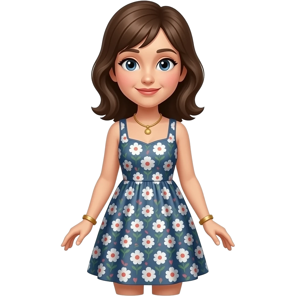 vestido de mujer emoji