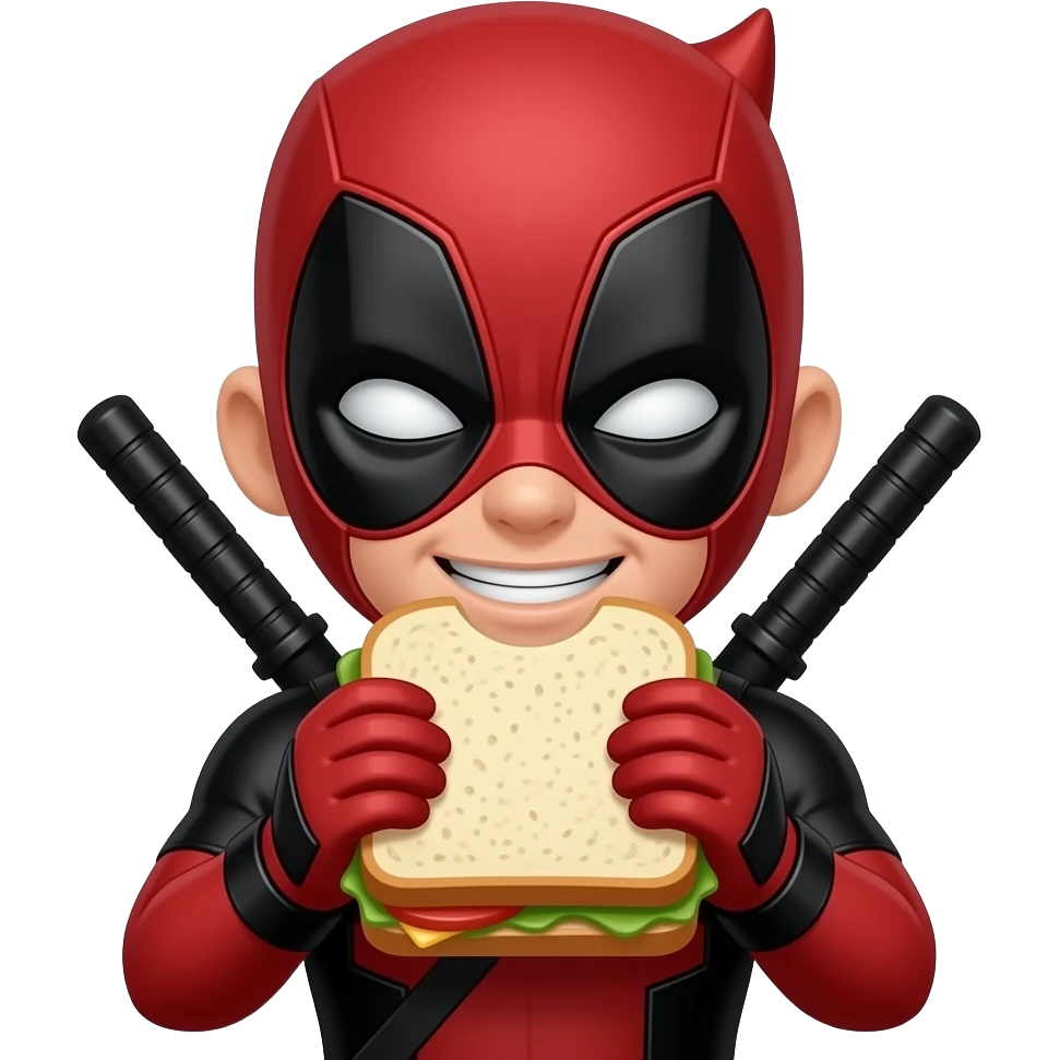 daredevil Kid eating sandwich emoji