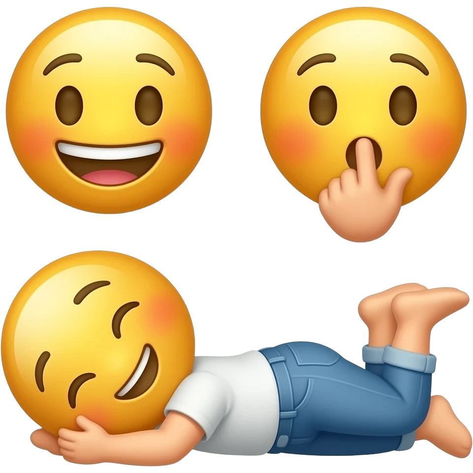 Combined these emojis together 🤗🤫🤥 emoji