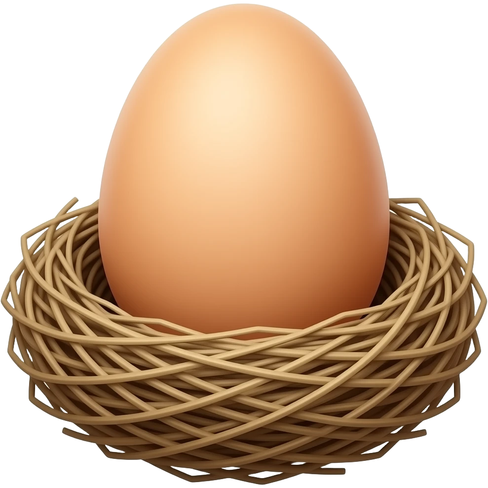 Nest egg emoji