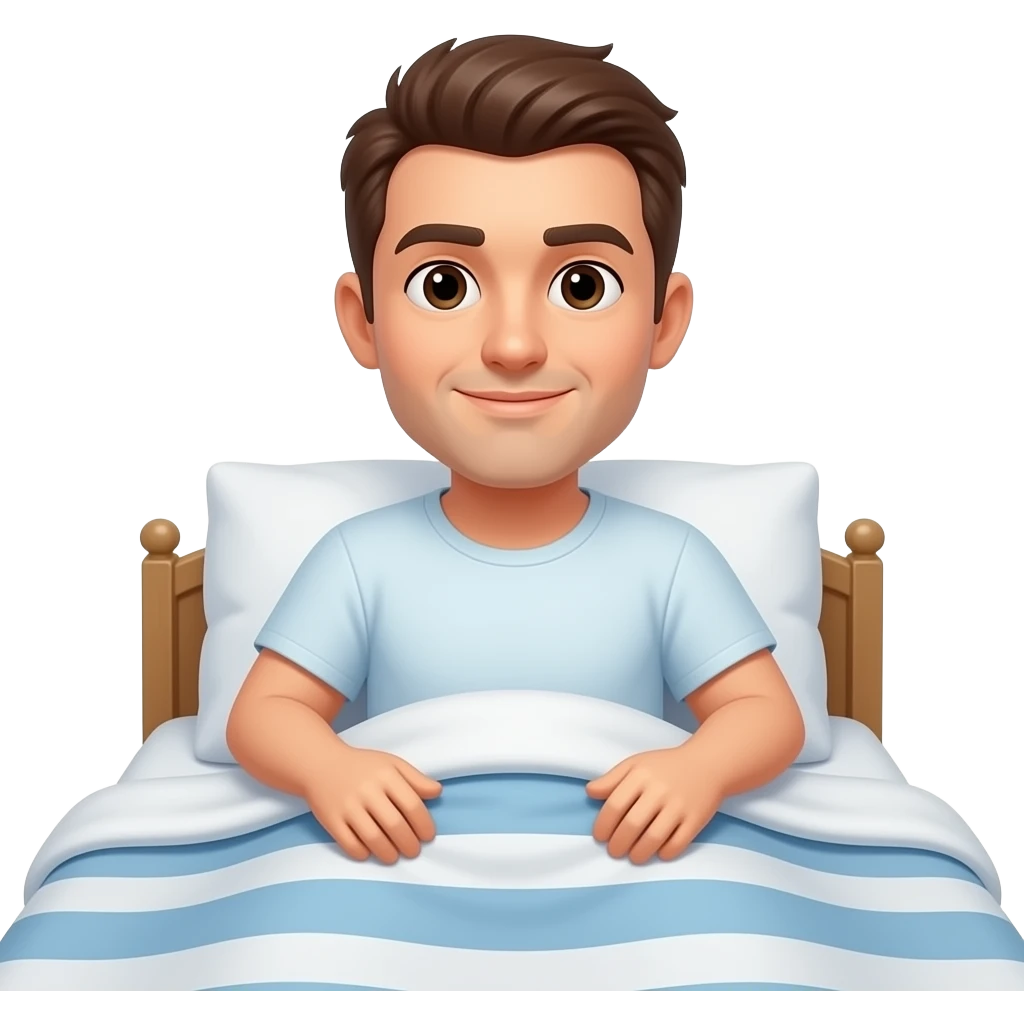 hombre saliendo de su cama emoji