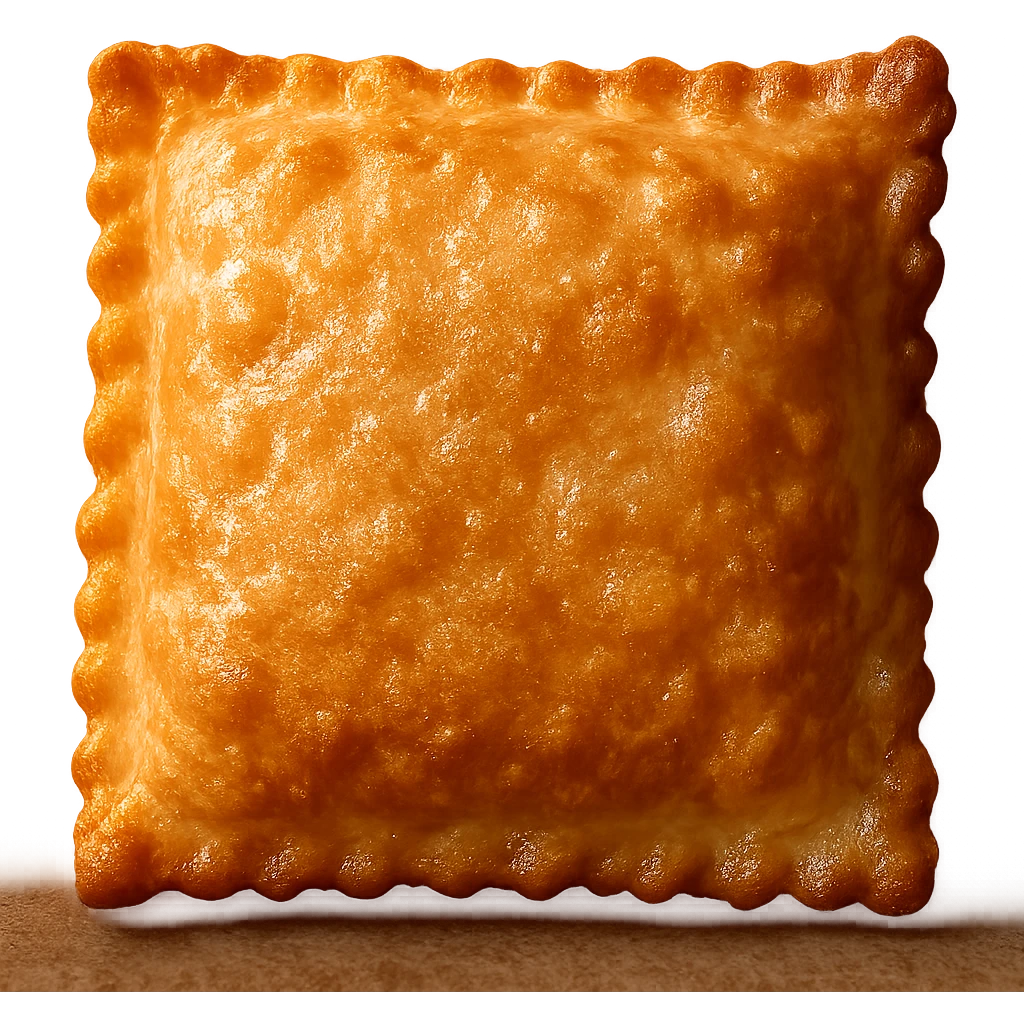 fried pastry, realistic, close-up, detailed surface, glossy highlights, icon format emoji