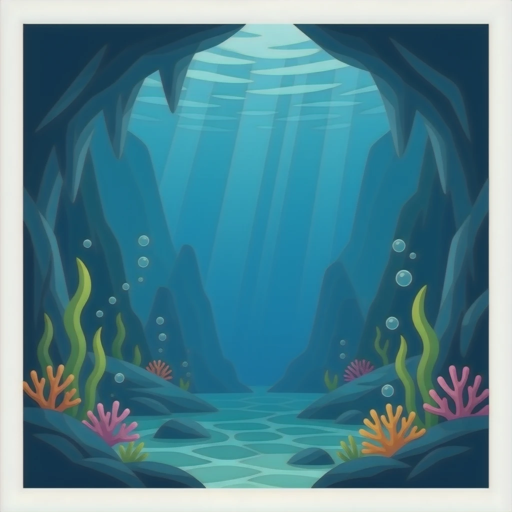 Underwater cave emoji