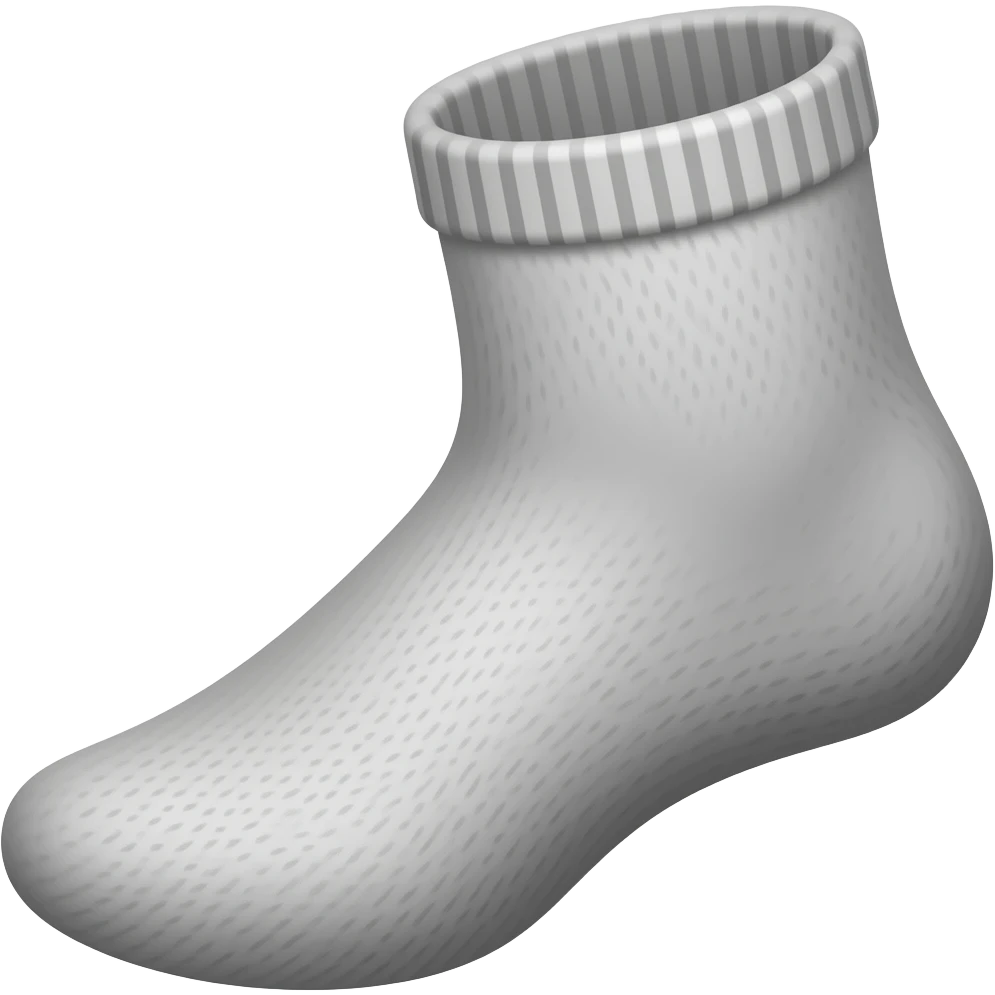 thick black outline, grey socks emoji, thick black outline, simple cartoon emoji