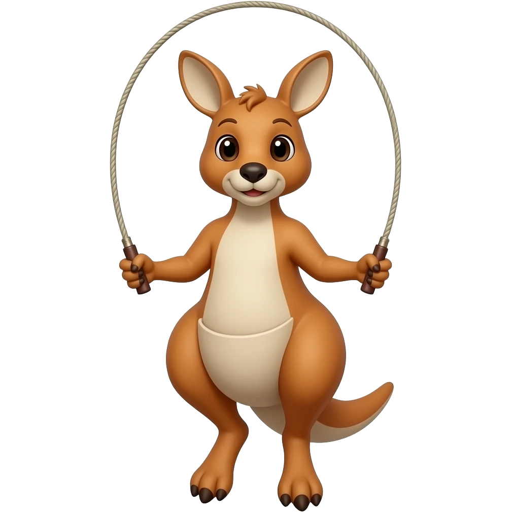 Ropeskipping känguruh emoji