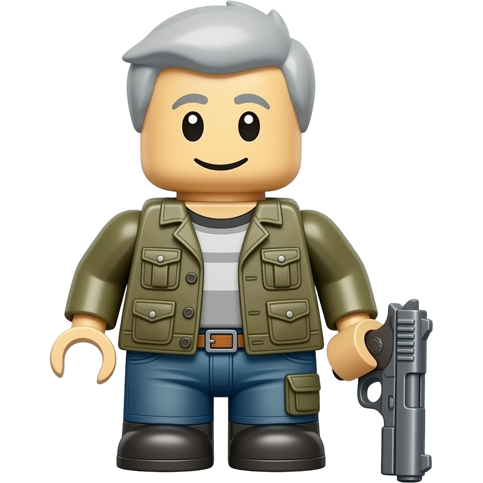 one smile emoji suside by gun lego style emoji