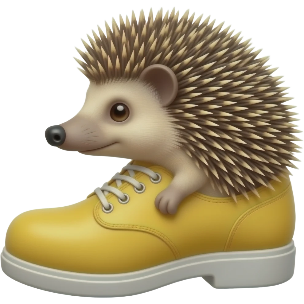 a hybrid of a shoe hedgehog and a banana. emoji