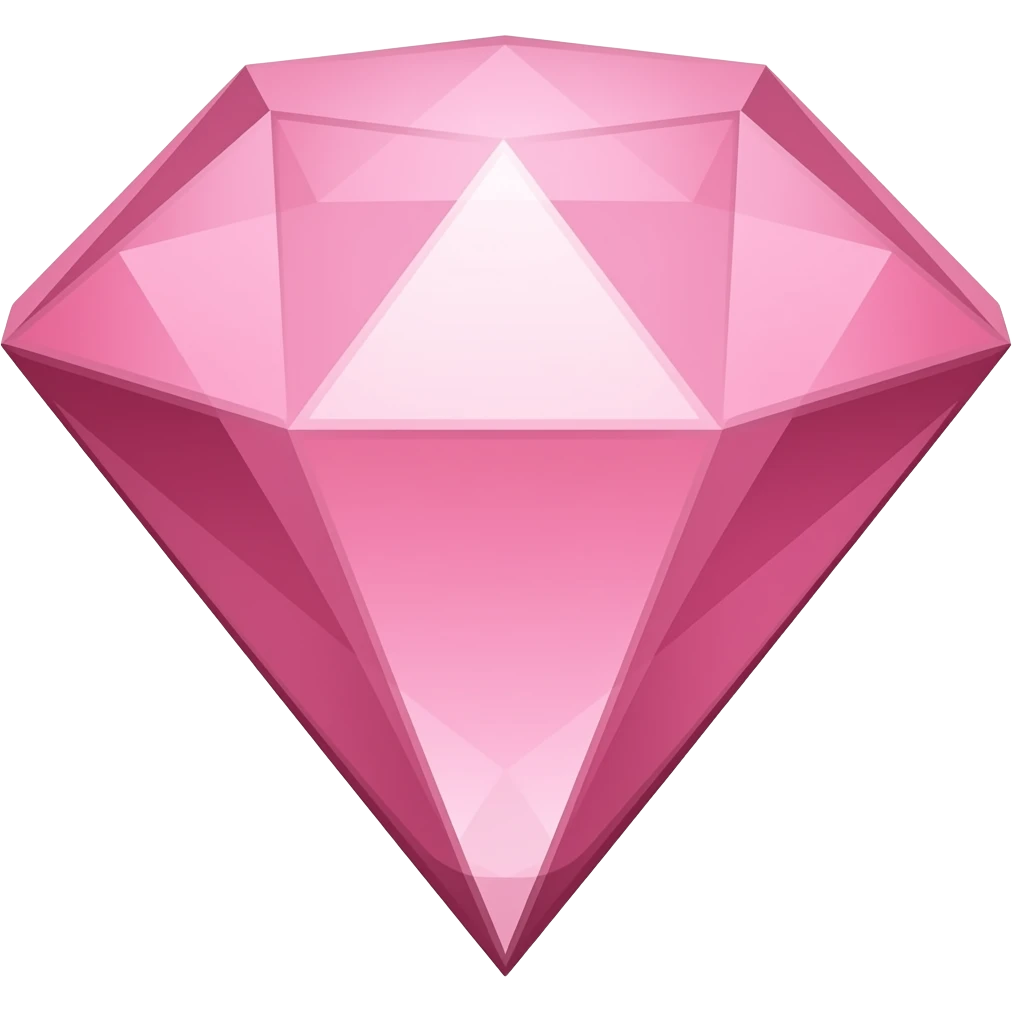 Pink diamond emoji