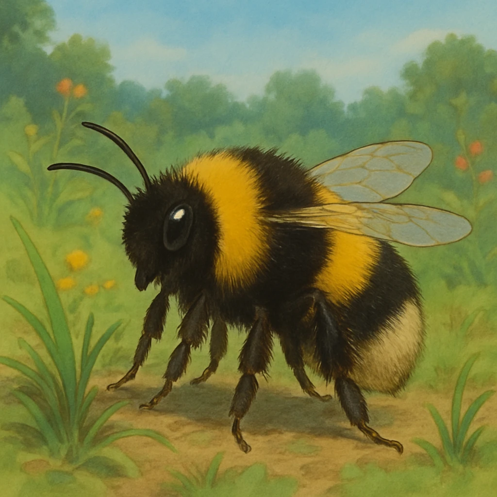realistic-ish bumblebee emoji