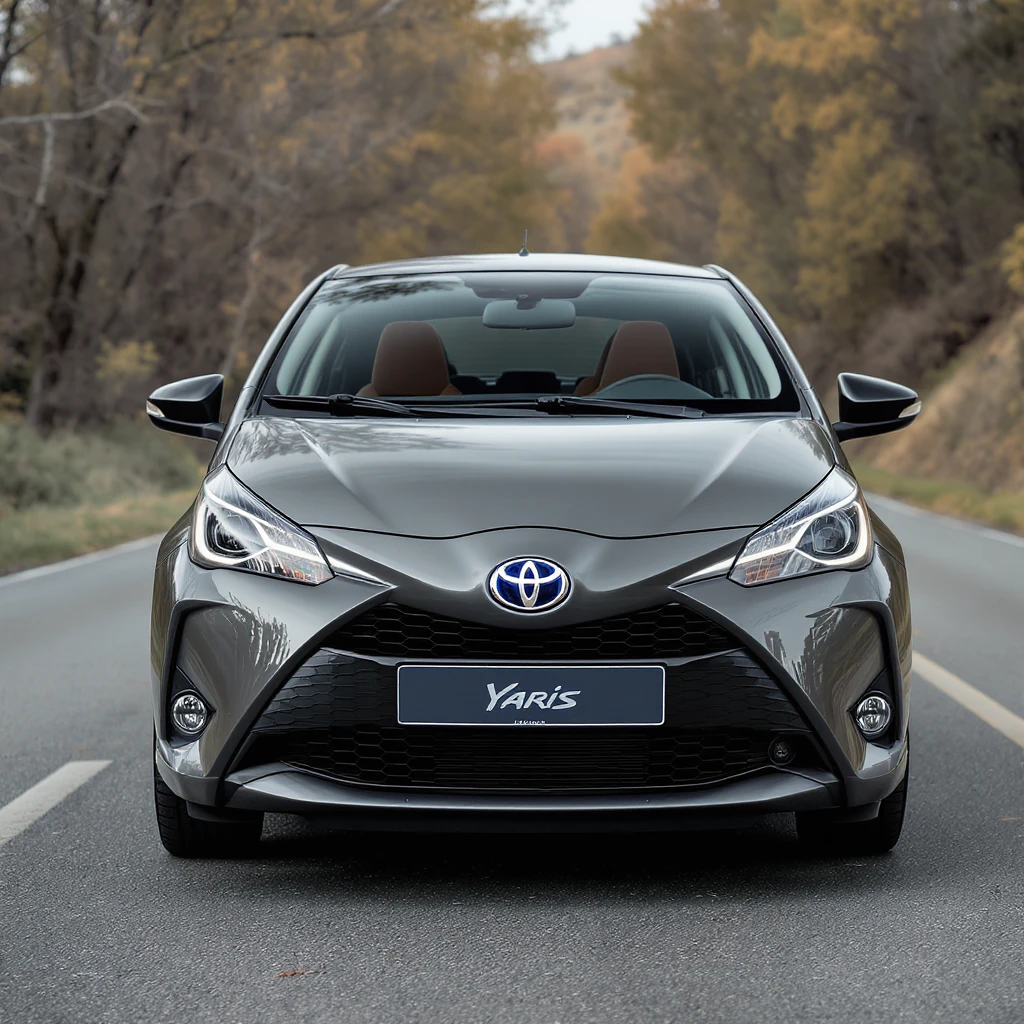Toyota Yaris Gris, front view emoji