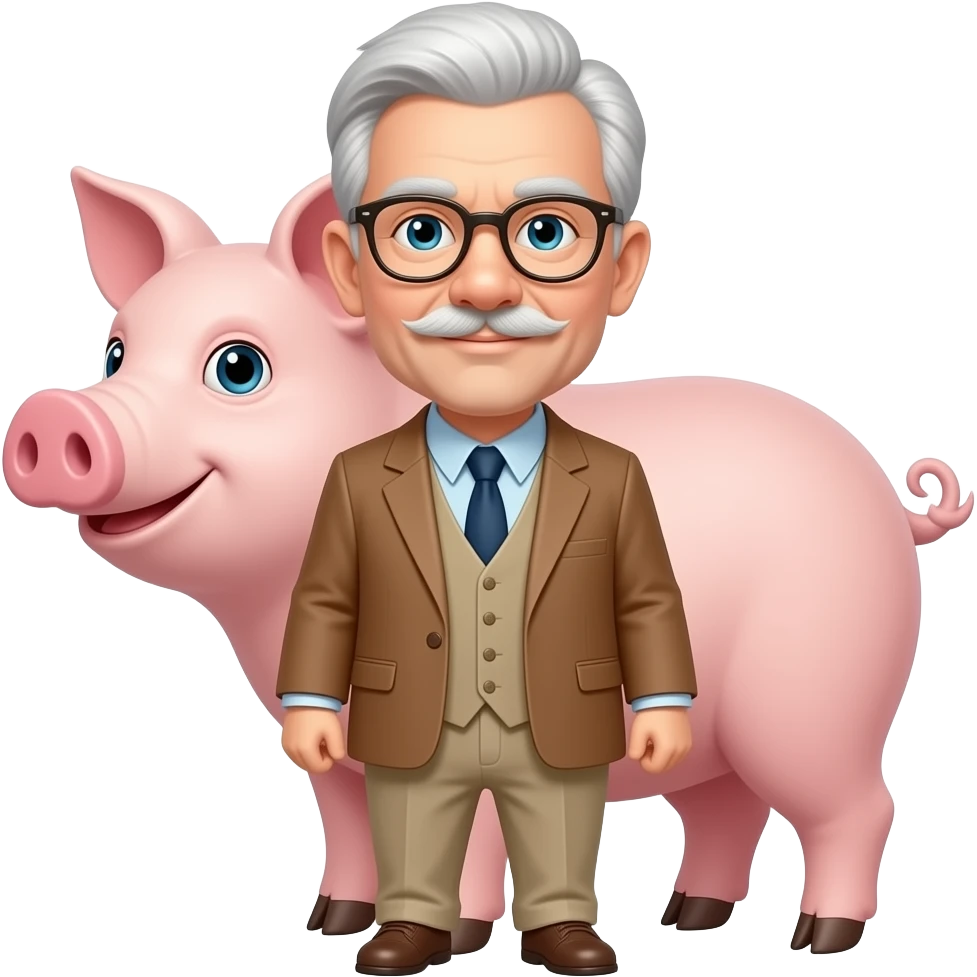 Pig George Orwell emoji