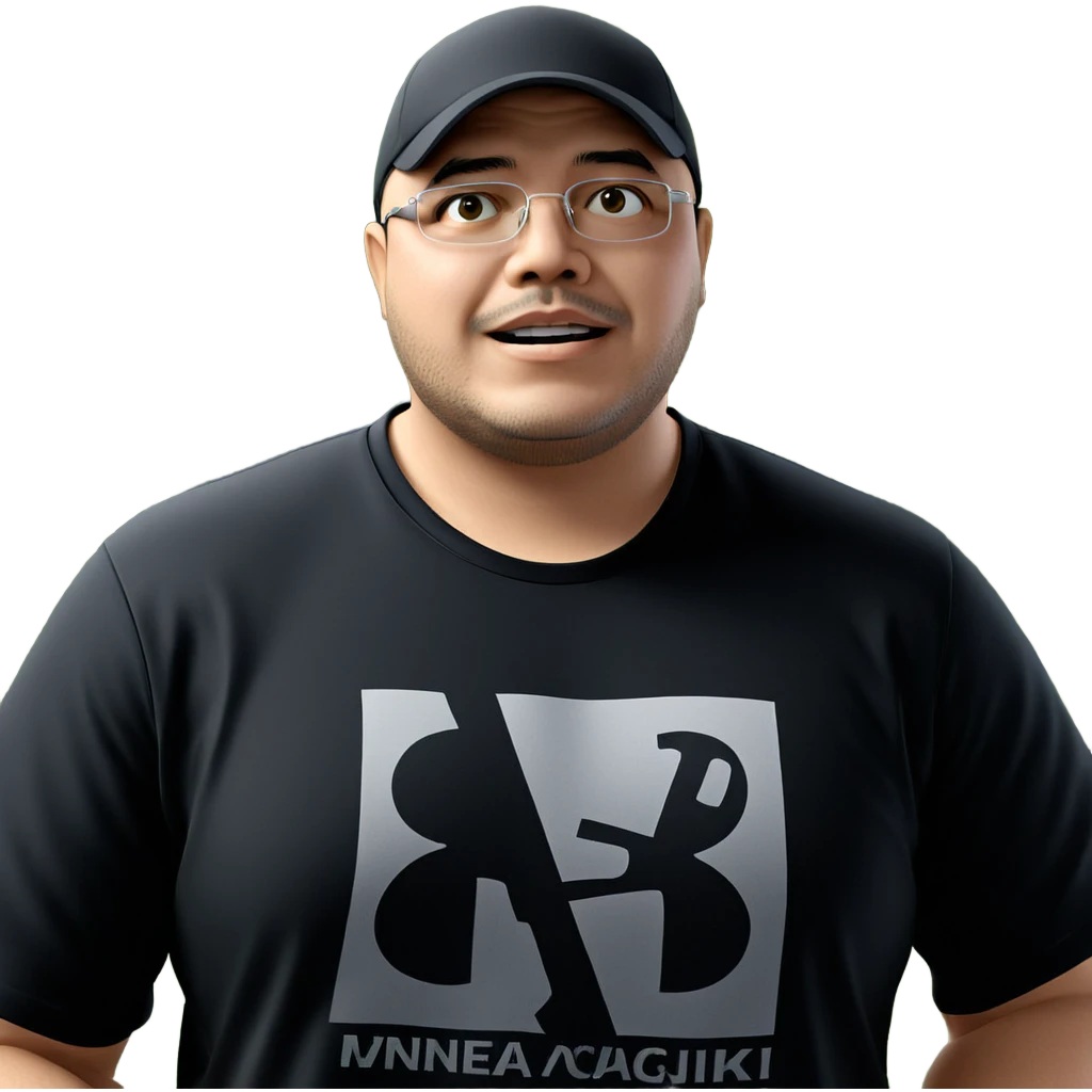 confident man in black shirt emoji