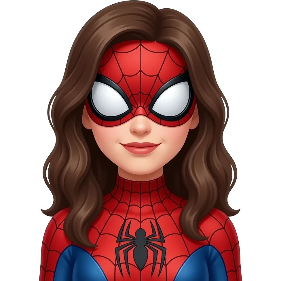 woman spiderman with mask emoji