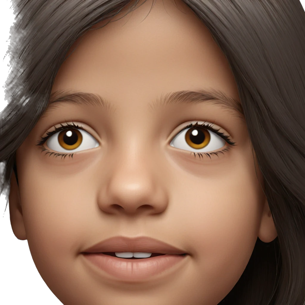 realistic portrait of girl emoji