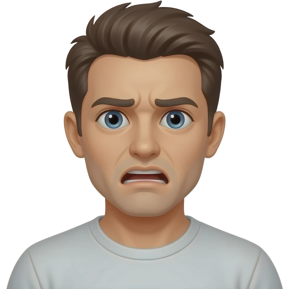 Terror - medo extremo, mais intenso que o medo comum. emoji emojis.com emogi emogji emoni emoji