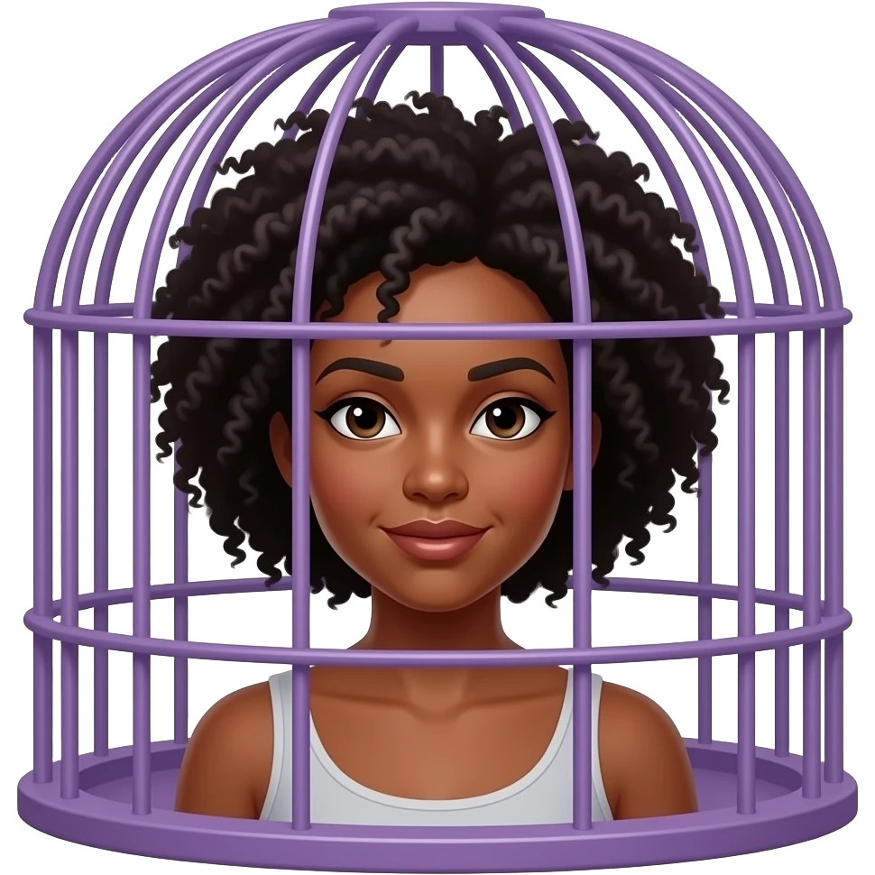 Mae this black and the cage purple emoji