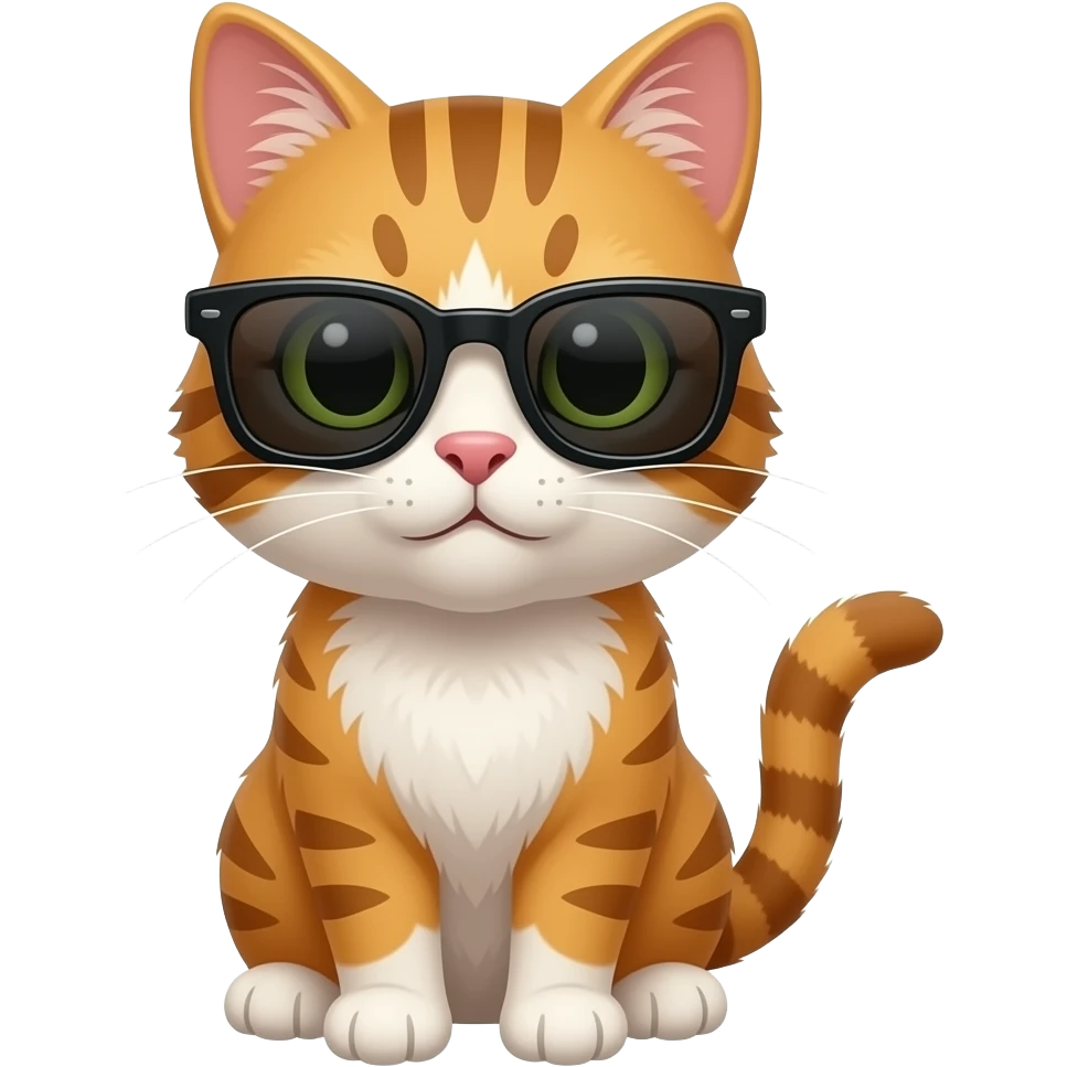 Cat wearing sunglasses emoji