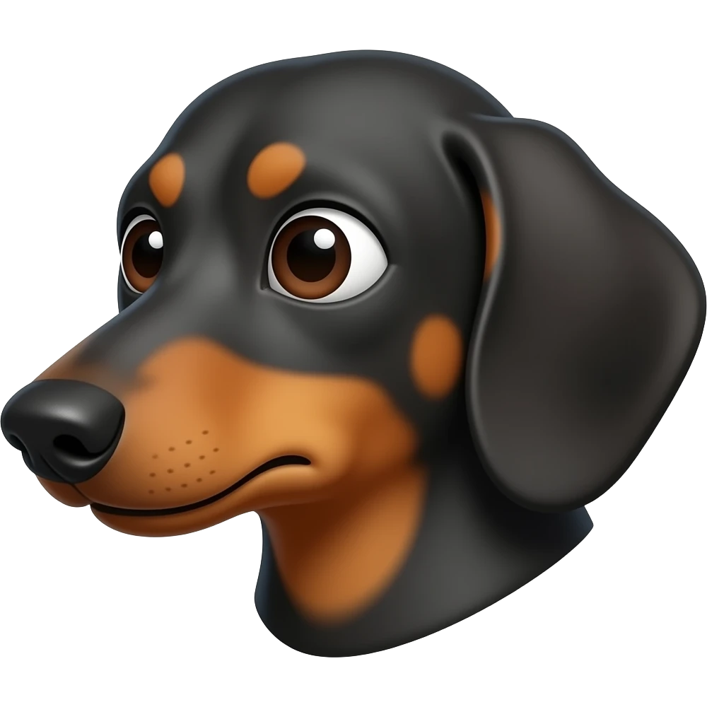 side eye dachshund confused emoji