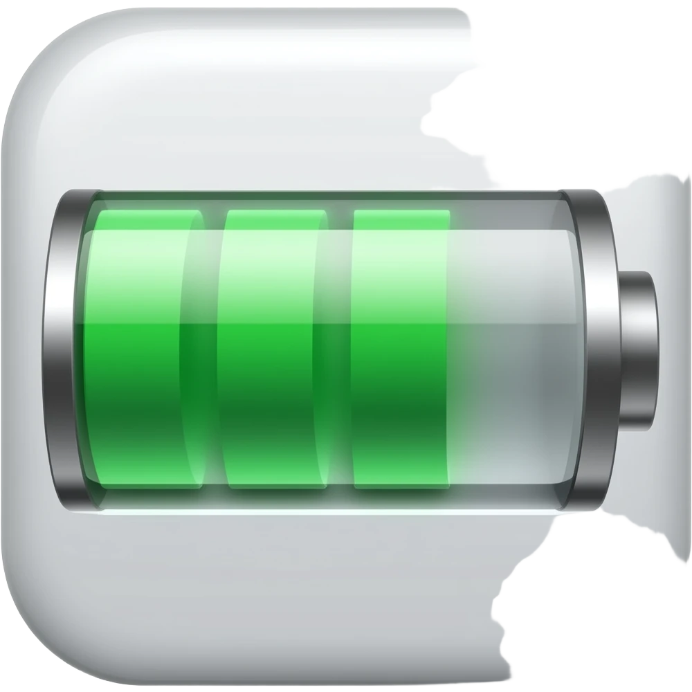 Tools Battery Charge emojis: Professional single icon style, no cartoon, no cute style emoji