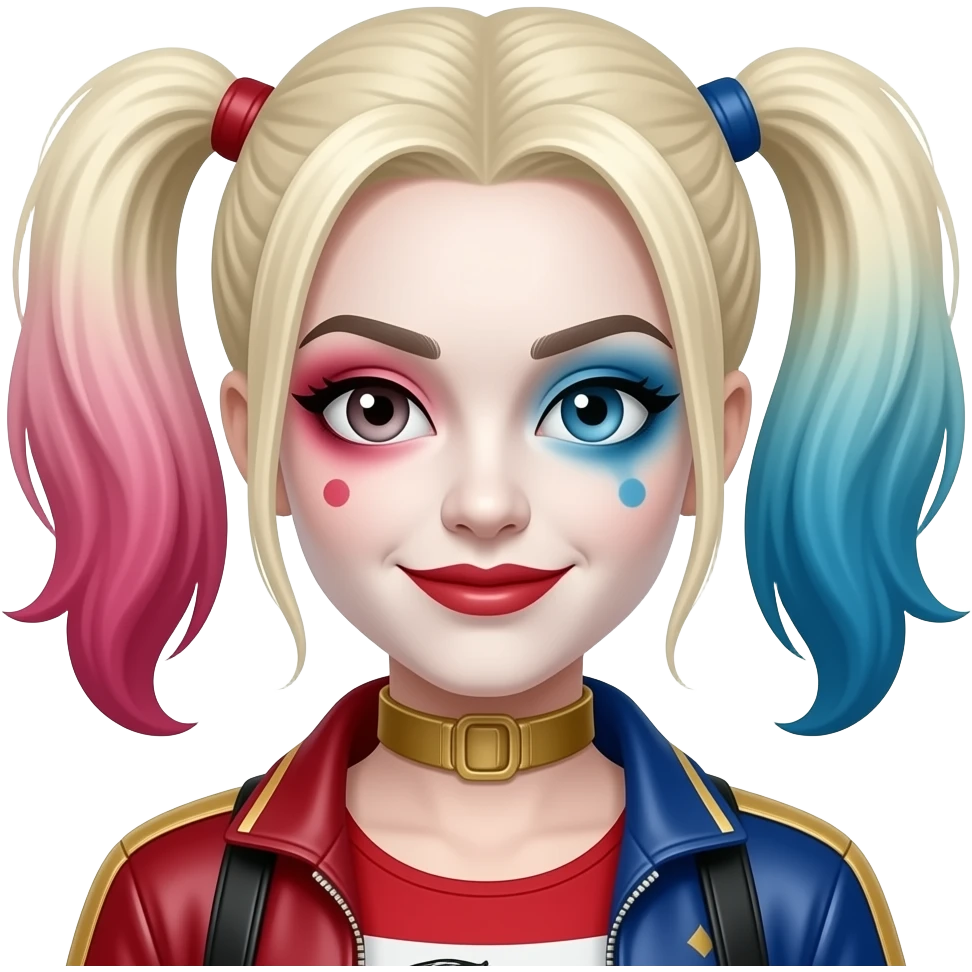 harley quinn negando emoji