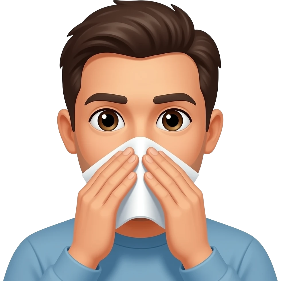 nose blowing emoji