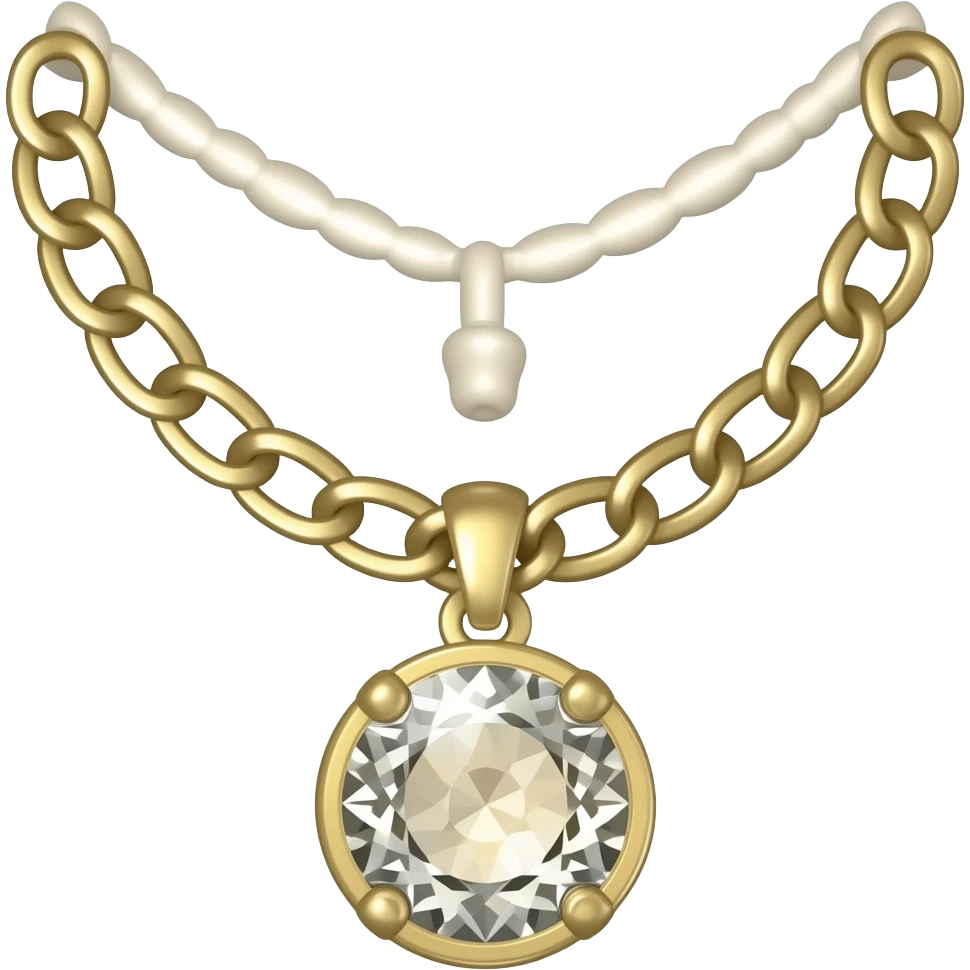 Pendant necklace emoji