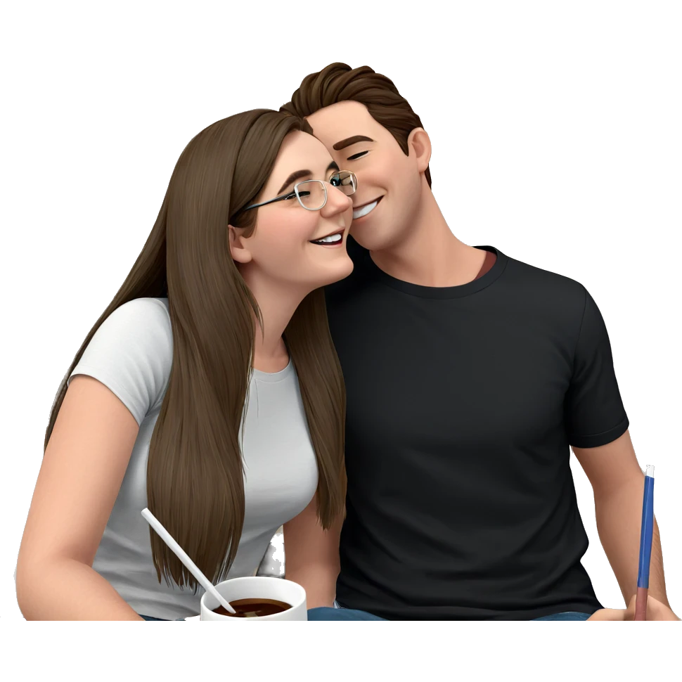 couple enjoying a moment together emoji