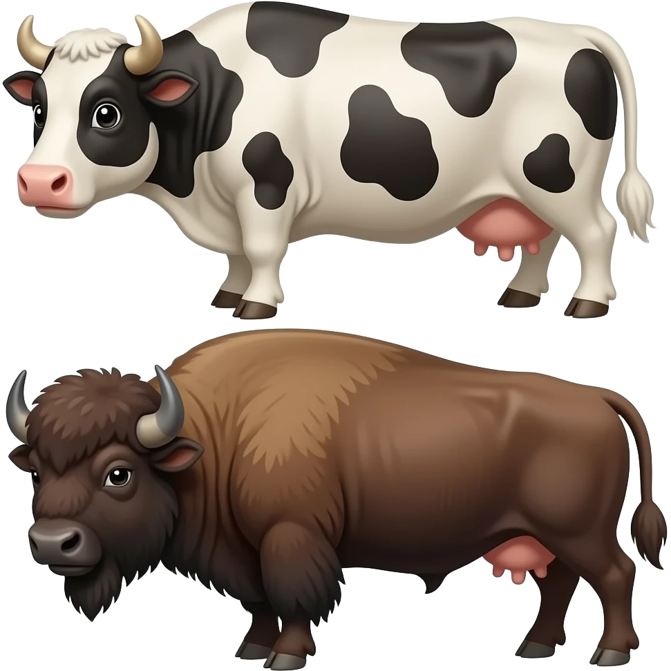🐄+🦬 emoji