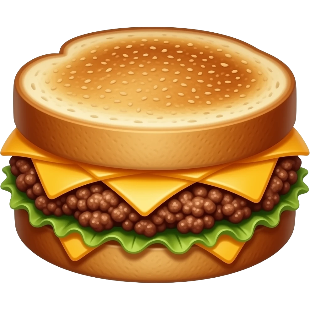 mince and cheese on sandwich emoji