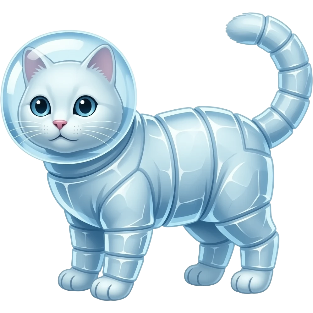 frozen frozen cat frozen  head frozen in a huge thick coat of ice body frozen in a  huge thin  coat of ice arms frozen in a huge thick coat of ice legs frozen in a huge thick coat of ice tail frozen in a huge thick coat of ice  face frozen in a thick coat of ice emoji