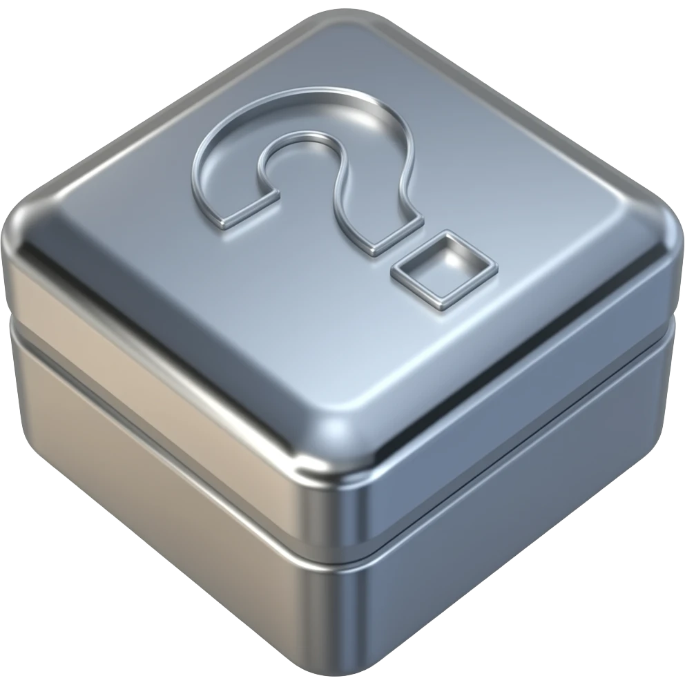 A box with a question mark emoji