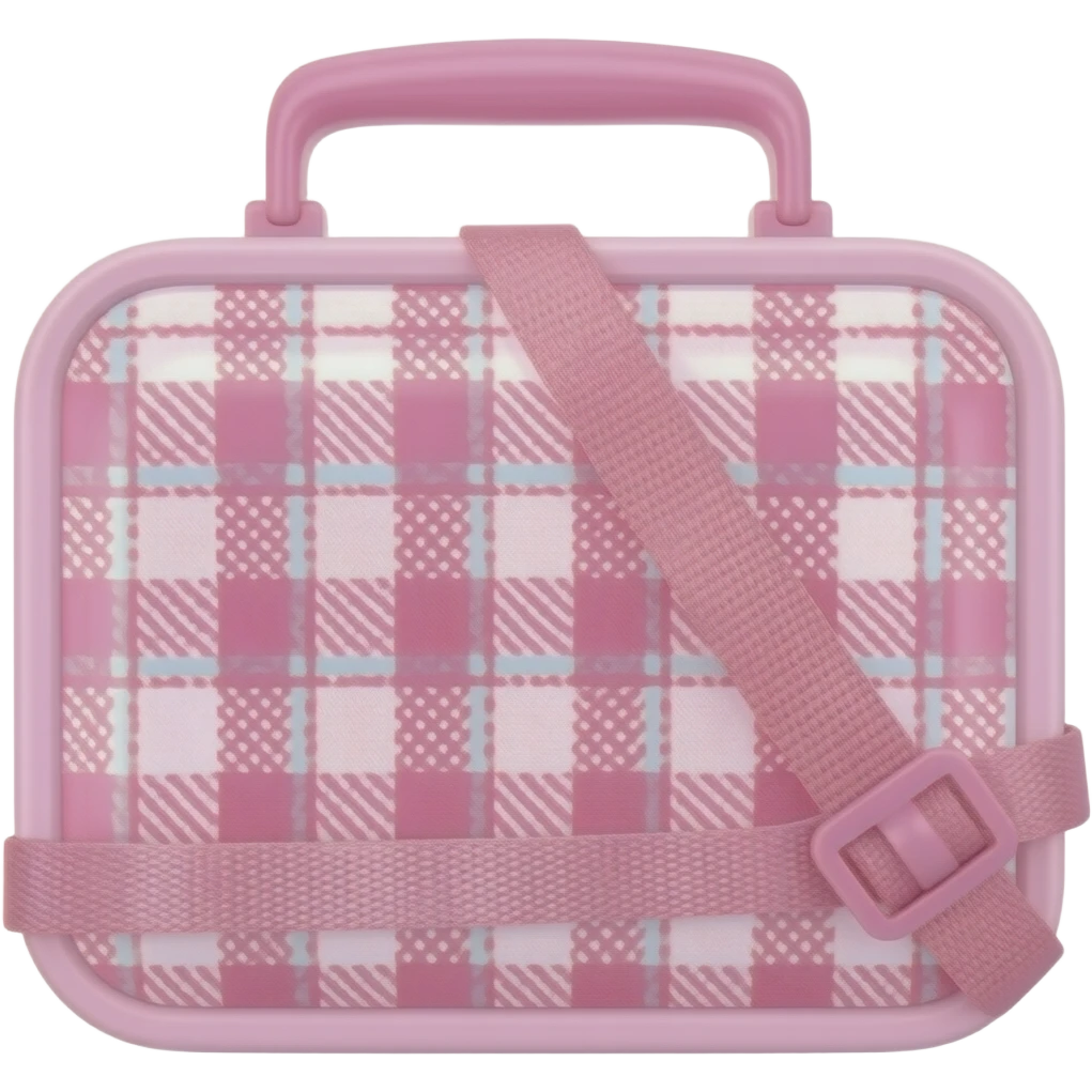 lonchera de Barbie con vestido con  tirantes color rosa acuadrille rosa emoji