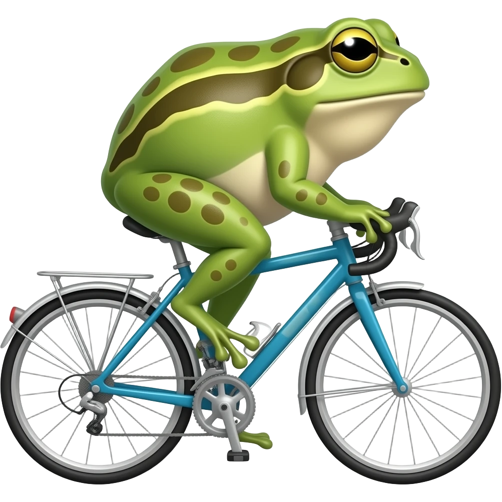 Bufo frog on a bicyclehttps://bufo.fun/bufos/bufo-checks-out-the-vibe.png emoji