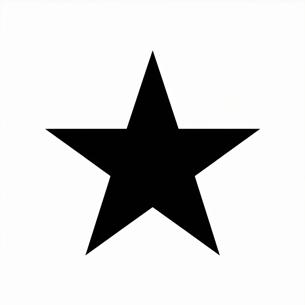 Star icon black silhouette emoji