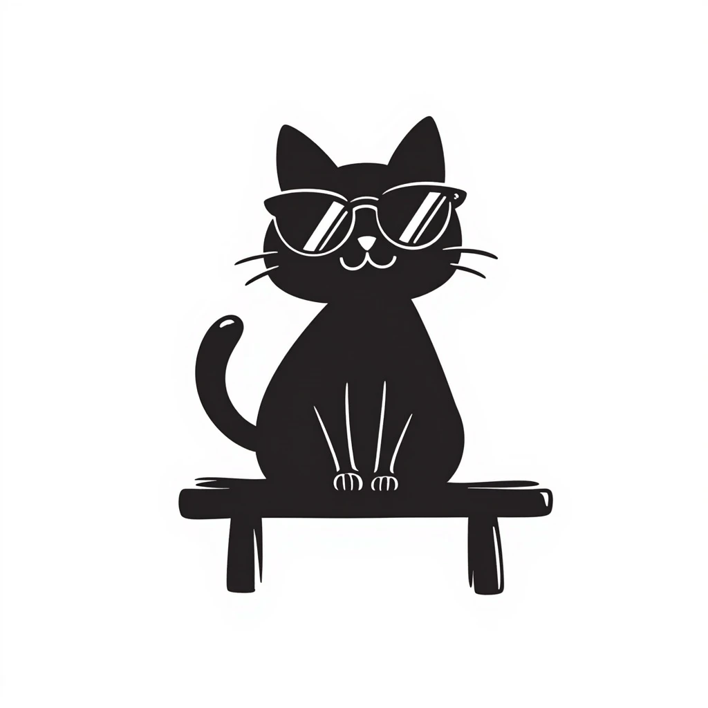 A cat wearing sunglasses emoji