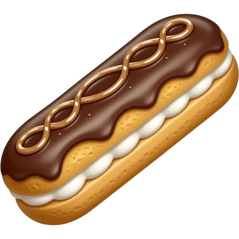 Éclair au café emoji