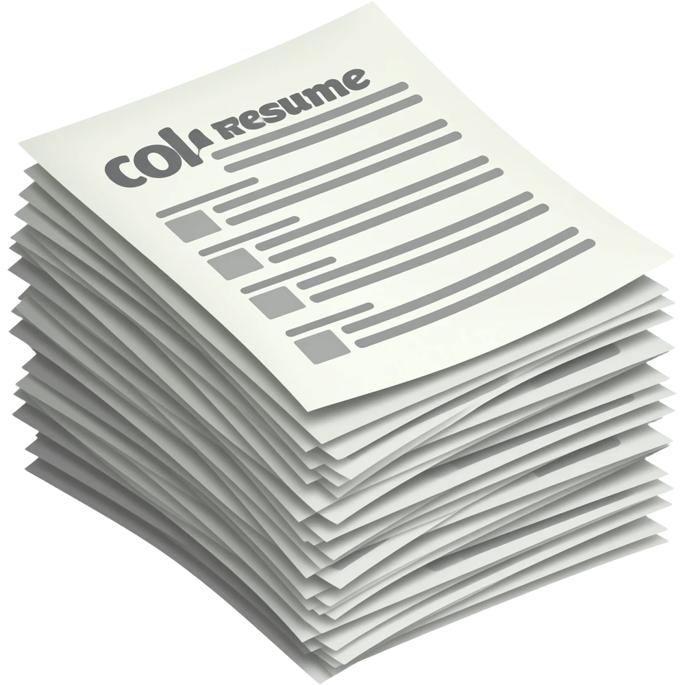 stack of resumes emoji