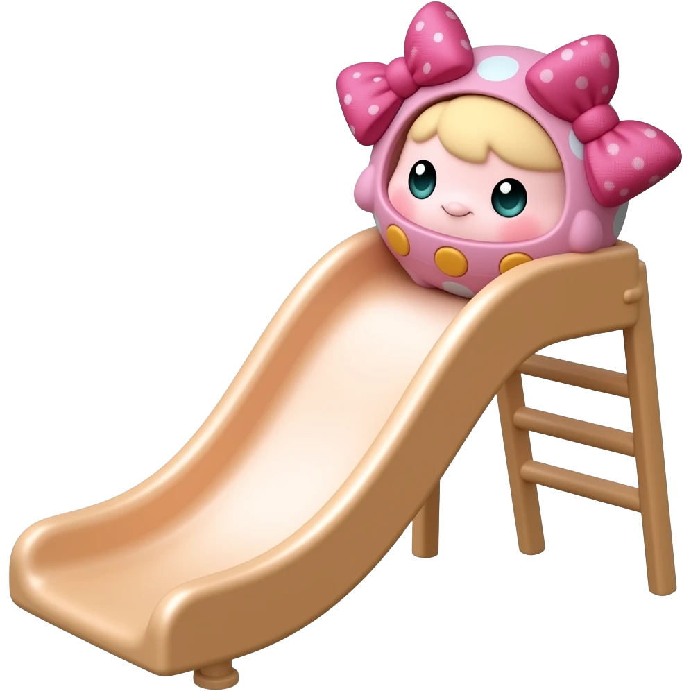 pink tamgotchi that ELI´S slide with bows emoji