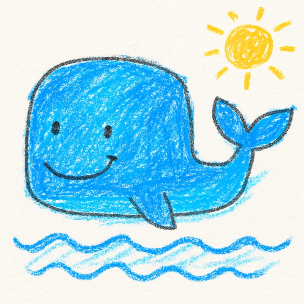 Blue whale emoji