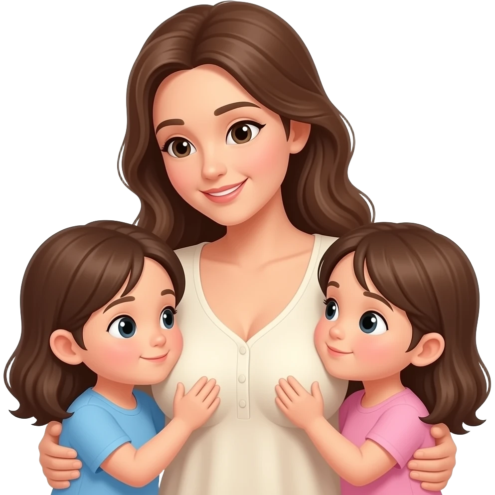 A mother sucks the milk out of her daughters breasts emoji