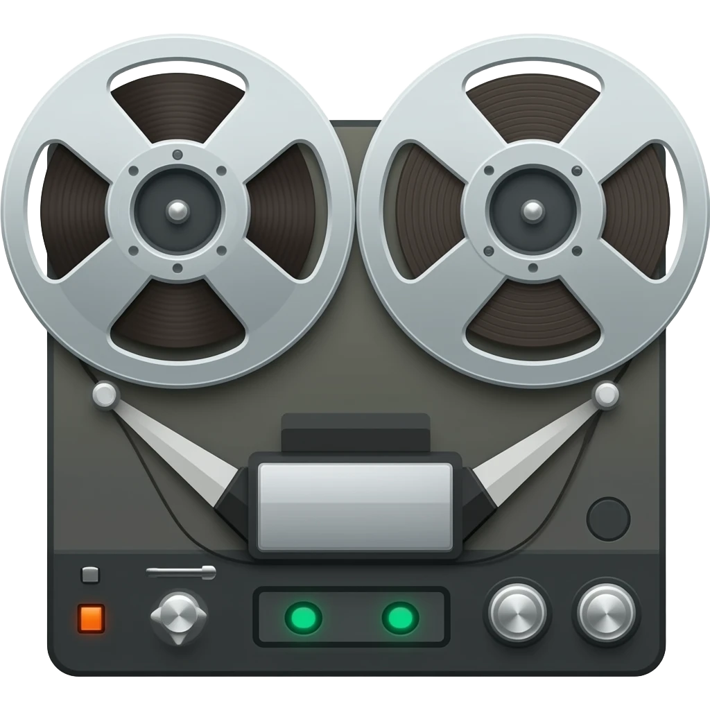 Reel to reel tape machine emoji
